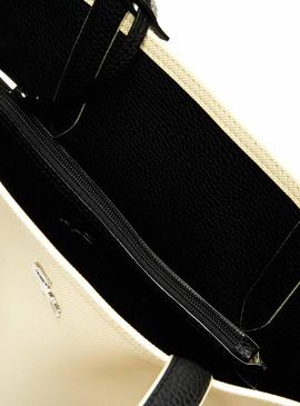 Bolso Lacoste Bicolor Dorado y Negro para Mujer
