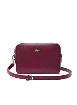Bolso Lacoste Chantaco Pique Granate para Mujer