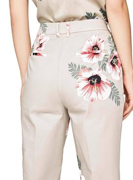 Pantalon Pepe Jeans Lucy Beige Mujer
