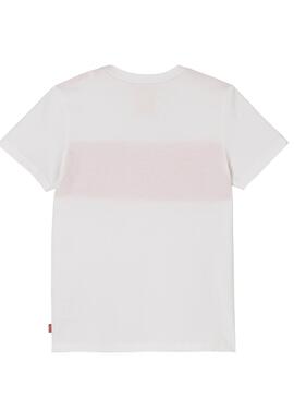 Camiseta Levis XLazy Blanca Para Niño 