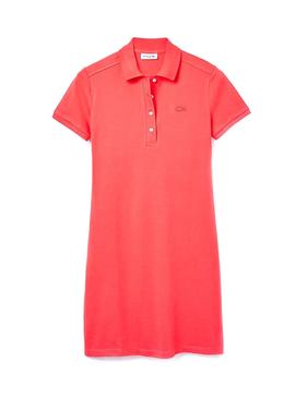 Vestido Lacoste Polo Coral para Mujer