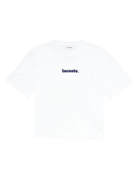 Camiseta Lacoste Italic Blanco para Mujer