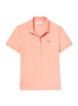 Polo Lacoste Basic Naranja Claro para Mujer
