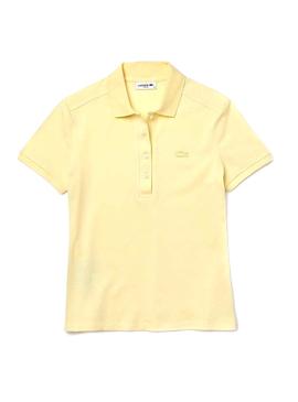 Polo Lacoste Basic Amarillo para Mujer