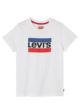 Camiseta Levis Hero Blanco Para Niño