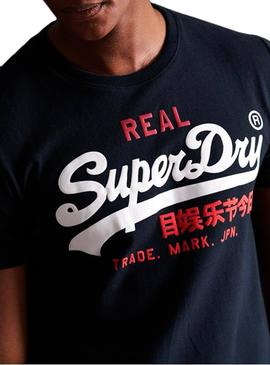 Camiseta Superdry Vintage Azul para Hombre