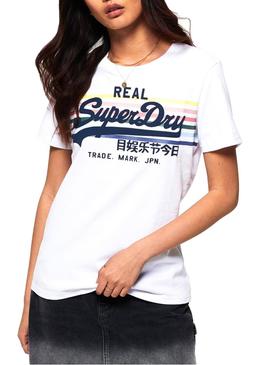 Camiseta Superdry Rodeo Blanco para Mujer