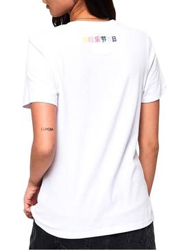 Camiseta Superdry Rodeo Blanco para Mujer