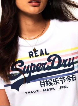 Camiseta Superdry Rodeo Blanco para Mujer