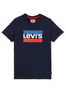 Camiseta Levis Hero Marino Para Niño