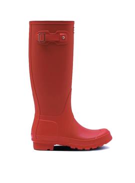 Bota Hunter Original Tall Rojo Mate para Mujer