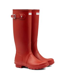 Bota Hunter Original Tall Rojo Mate para Mujer