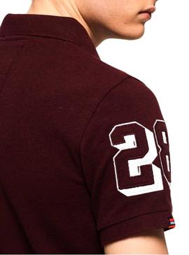 Polo Superdry State Granate para Hombre