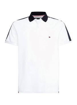 Polo Tommy Hilfiger Paneled Blanco para Hombre