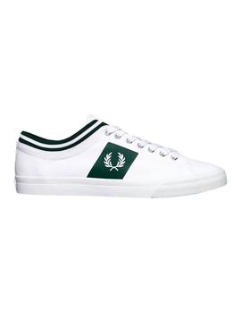 Zapatilla Fred Perry Underspin Blanco y Verde 