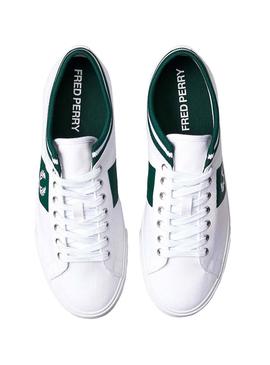 Zapatilla Fred Perry Underspin Blanco y Verde 