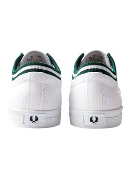 Zapatilla Fred Perry Underspin Blanco y Verde 