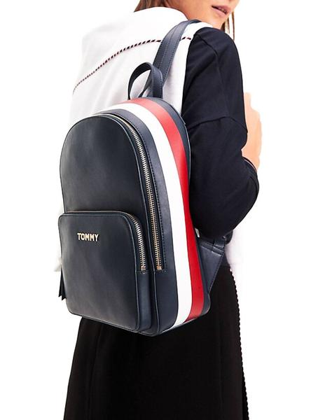 Mochila Tommy Hilfiger Essence Corp Marino Mujer