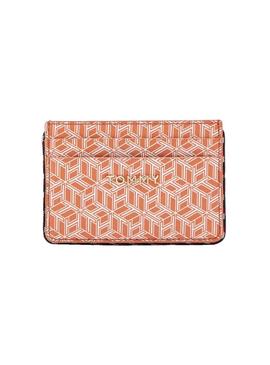 Tarjetero Tommy Hilfiger Monogram Coral para Mujer