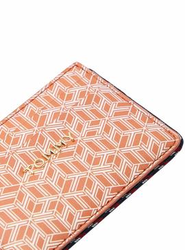 Tarjetero Tommy Hilfiger Monogram Coral para Mujer