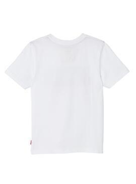 Camiseta Levis Brokero Blanco Niño
