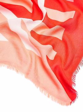 Fular Tommy Hilfiger Island Coral para Mujer