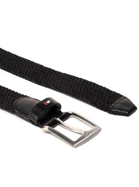 Cinturon Tommy Hilfiger Trenzado Negro para Hombre