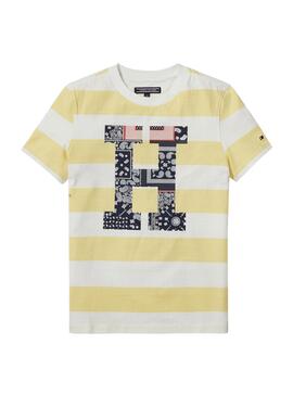 Camiseta Tommy Hilfiger Stripy H