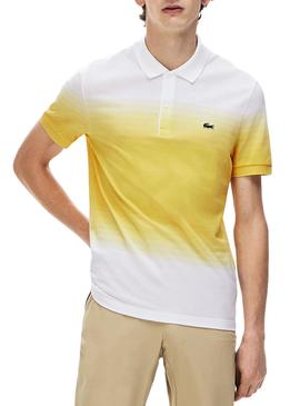 Polo Lacoste Degrade Amarillo para Hombre