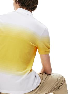 Polo Lacoste Degrade Amarillo para Hombre