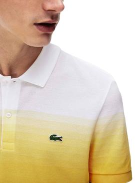 Polo Lacoste Degrade Amarillo para Hombre