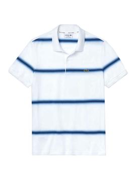 Polo Lacoste Stripe Degrade Azul para Hombre