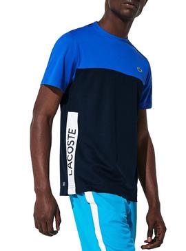 Camsieta Lacoste Train Azul Marino para Hombre