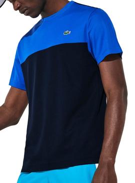 Camsieta Lacoste Train Azul Marino para Hombre