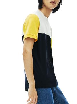 Camiseta Lacoste Panel Azul para Hombre