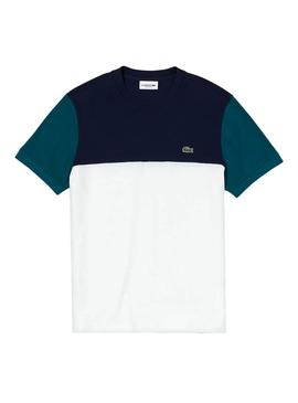 Camiseta Lacoste Panel Blanco para Hombre