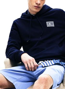 Sudadera Lacoste 1927 Azul Marino para Hombre
