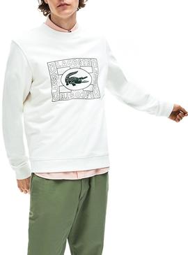 Sudadera Lacoste 1927 Blanco para Hombre