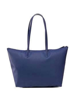 Bolso Lacoste Shopper Azul Marino para Mujer