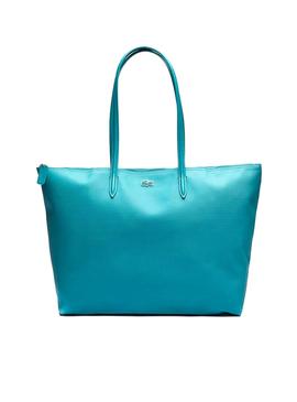 Bolso Lacoste Shopper Azul Turquesa para Mujer
