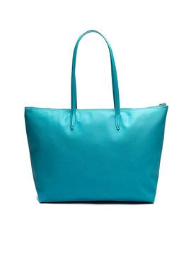 Bolso Lacoste Shopper Azul Turquesa para Mujer