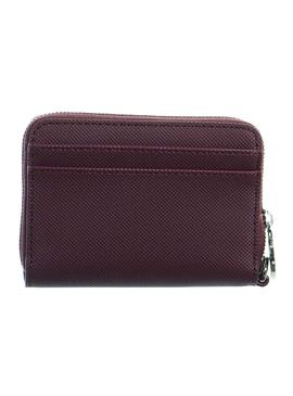 Cartera Lacoste Barbados Granate para Mujer