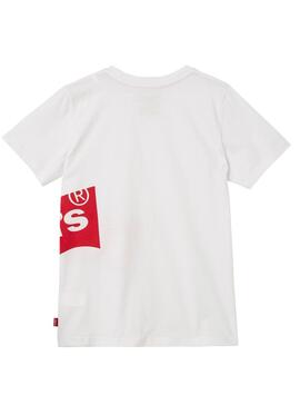Camiseta Levis BigBat Blanco para Niño