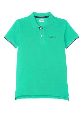 Polo Pepe Jeans Thor Verde para Niño