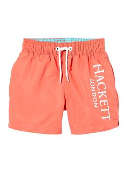 Bañador Hackett Logo Volley Coral para Niño
