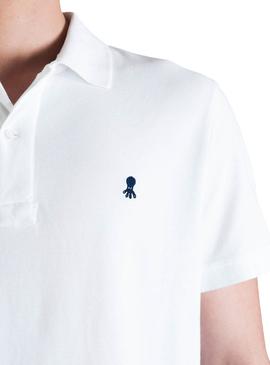 Polo El Pulpo Logo Blanco Para Hombre
