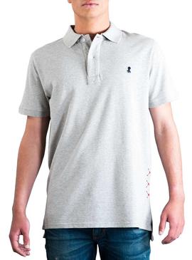 Polo El Pulpo Logo Gris Para Hombre