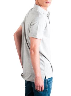 Polo El Pulpo Logo Gris Para Hombre