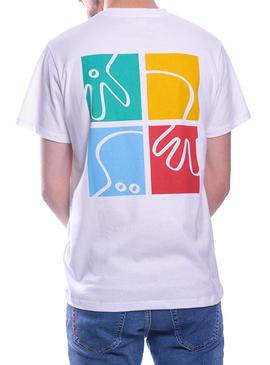 Camiseta El Pulpo Puzzle Blanco Para Hombre