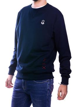 Sudadera El Pulpo Bordado Marino Para Hombre